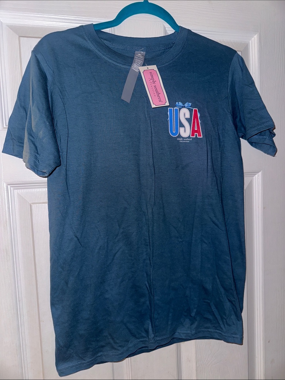 Southern Comfort Youth Large USA Graphic Short-Sleeve Tee - Blue
